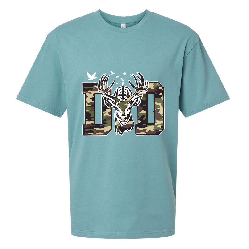 Hunter Dad Deer Hunting Sueded Cloud Jersey T-Shirt