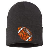 Happy Dot Day 2024 Polka Dot Football Sustainable Knit Beanie