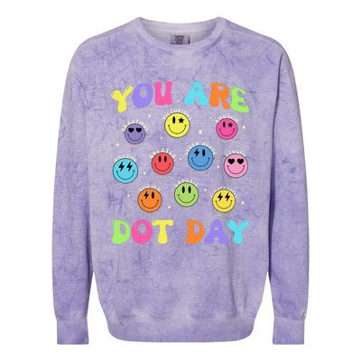 Happy Dot Day Colorblast Crewneck Sweatshirt