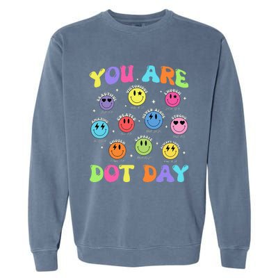 Happy Dot Day Garment-Dyed Sweatshirt