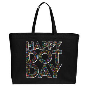 Happy Dot Day International Dot Day Cotton Canvas Jumbo Tote