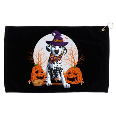 Halloween Dalmatian Dog Lovers Halloween Scary Pumpkin Moon Cool Gift Grommeted Golf Towel