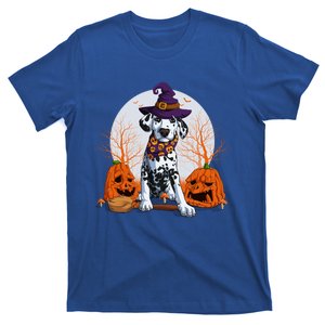 Halloween Dalmatian Dog Lovers Halloween Scary Pumpkin Moon Cool Gift T-Shirt