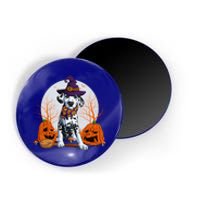 Halloween Dalmatian Dog Lovers Halloween Scary Pumpkin Moon Cool Gift Magnet