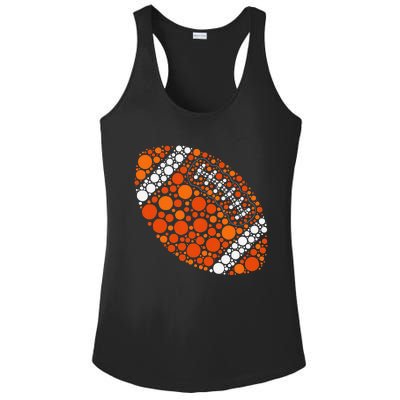 Happy Dot Day 2024 Polka Dot Football Ball Lover Gift Ladies PosiCharge Competitor Racerback Tank