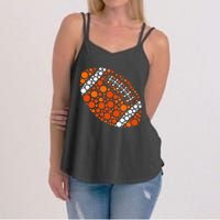 Happy Dot Day 2024 Polka Dot Football Ball Lover Gift Women's Strappy Tank