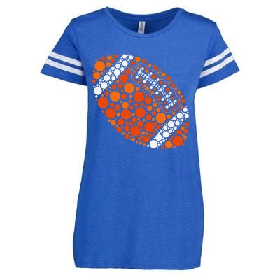 Happy Dot Day 2024 Polka Dot Football Ball Lover Gift Enza Ladies Jersey Football T-Shirt