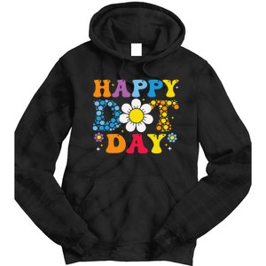 Happy Dot Day Colorful Polka Dot Groovy Gift Tie Dye Hoodie