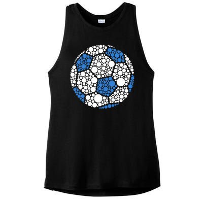 Happy Dot Day 2024 Polka Dot Soccer Ball Lover Ladies PosiCharge Tri-Blend Wicking Tank