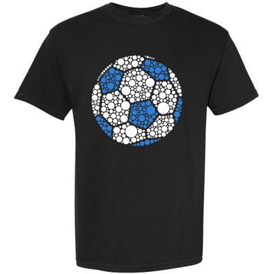 Happy Dot Day 2024 Polka Dot Soccer Ball Lover Garment-Dyed Heavyweight T-Shirt