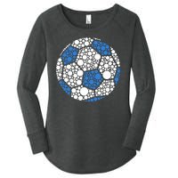 Happy Dot Day 2024 Polka Dot Soccer Ball Lover Women's Perfect Tri Tunic Long Sleeve Shirt