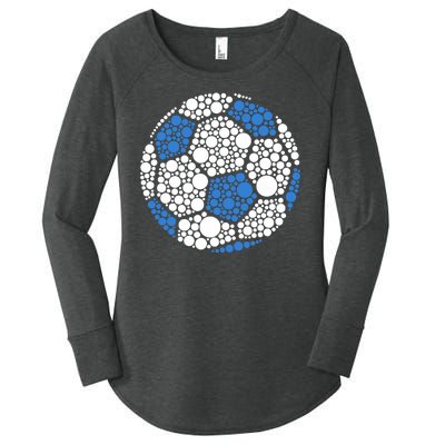 Happy Dot Day 2024 Polka Dot Soccer Ball Lover Women's Perfect Tri Tunic Long Sleeve Shirt