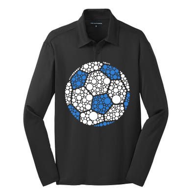 Happy Dot Day 2024 Polka Dot Soccer Ball Lover Silk Touch Performance Long Sleeve Polo