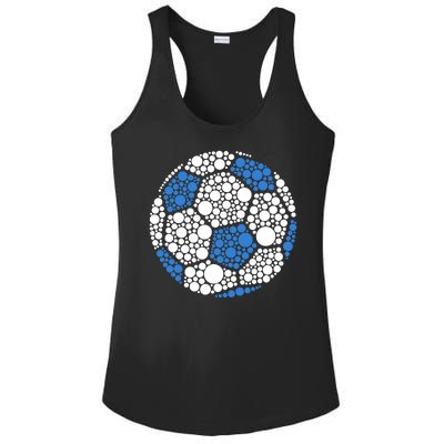 Happy Dot Day 2024 Polka Dot Soccer Ball Lover Ladies PosiCharge Competitor Racerback Tank