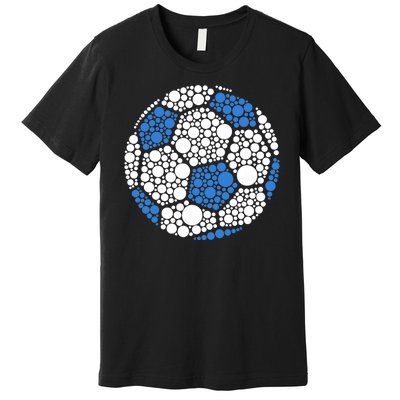 Happy Dot Day 2024 Polka Dot Soccer Ball Lover Premium T-Shirt