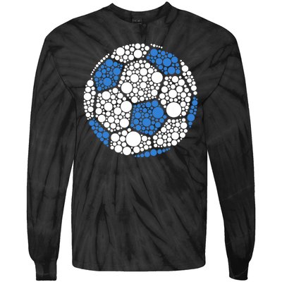 Happy Dot Day 2024 Polka Dot Soccer Ball Lover Tie-Dye Long Sleeve Shirt