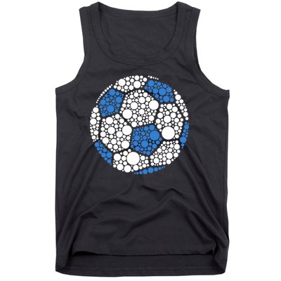 Happy Dot Day 2024 Polka Dot Soccer Ball Lover Tank Top