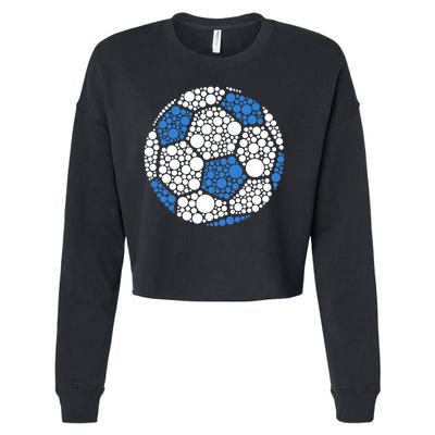 Happy Dot Day 2024 Polka Dot Soccer Ball Lover Cropped Pullover Crew