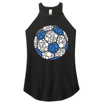 Happy Dot Day 2024 Polka Dot Soccer Ball Lover Women's Perfect Tri Rocker Tank