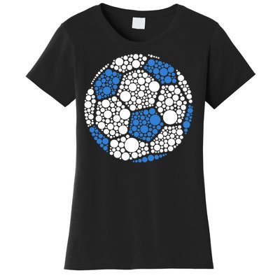 Happy Dot Day 2024 Polka Dot Soccer Ball Lover Women's T-Shirt