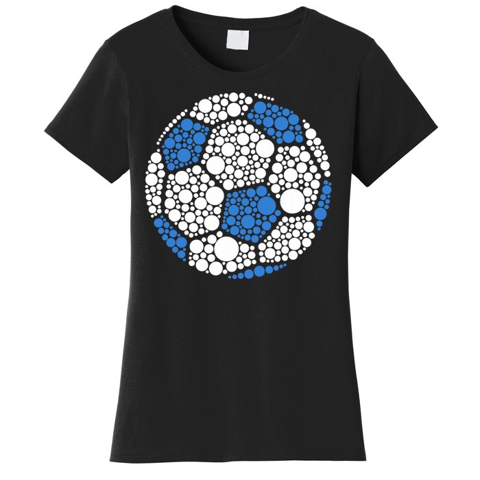 Happy Dot Day 2024 Polka Dot Soccer Ball Lover Women's T-Shirt