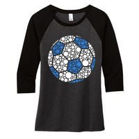 Happy Dot Day 2024 Polka Dot Soccer Ball Lover Women's Tri-Blend 3/4-Sleeve Raglan Shirt