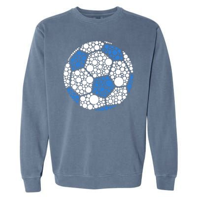 Happy Dot Day 2024 Polka Dot Soccer Ball Lover Garment-Dyed Sweatshirt