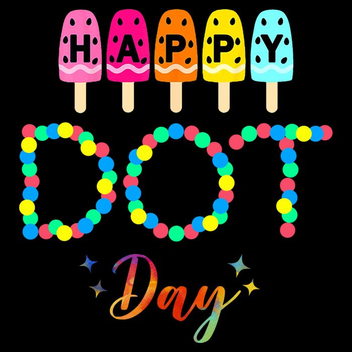 Happy Dot Day Colorful Performance Shirt