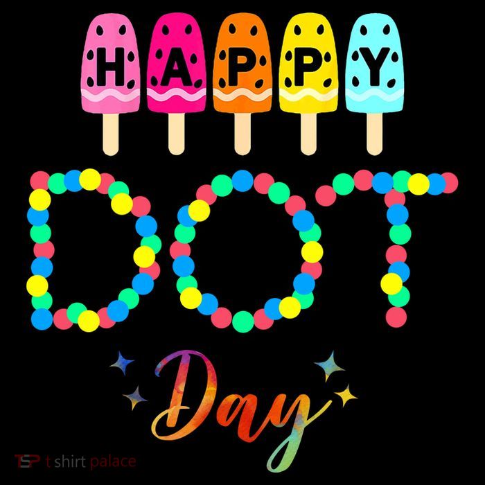 Happy Dot Day Colorful Hoodie