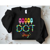 Happy Dot Day Colorful Sweatshirt