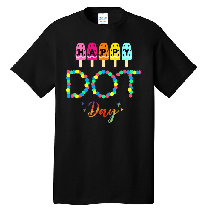 Happy Dot Day Colorful Tall T-Shirt