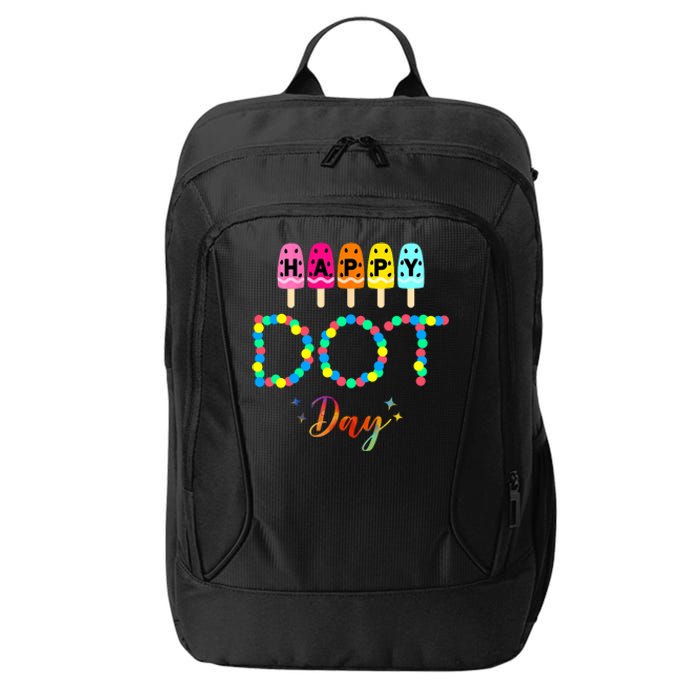 Happy Dot Day Colorful City Backpack