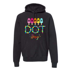 Happy Dot Day Colorful Premium Hoodie