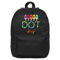 Happy Dot Day Colorful 16 in Basic Backpack