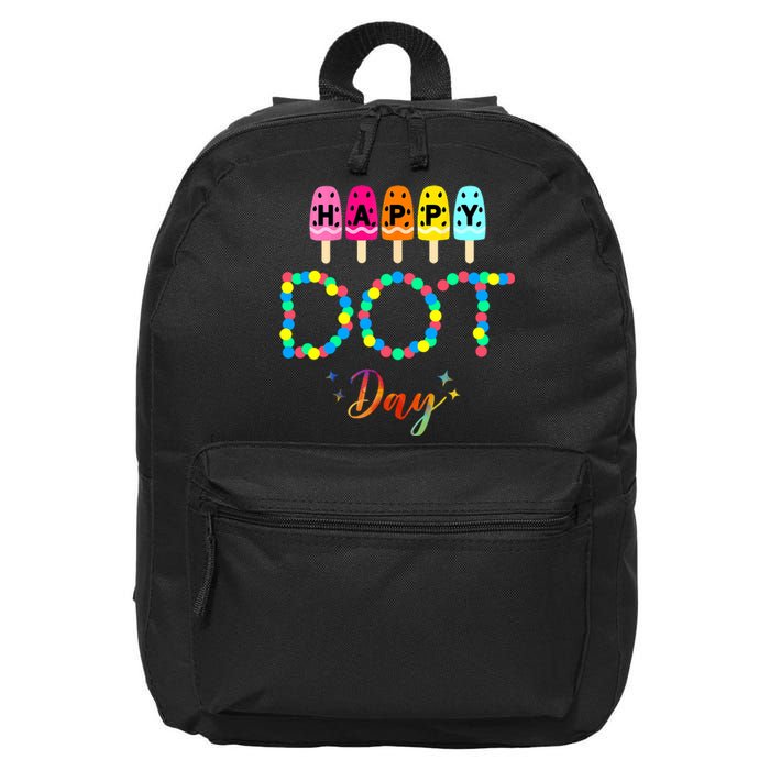 Happy Dot Day Colorful 16 in Basic Backpack