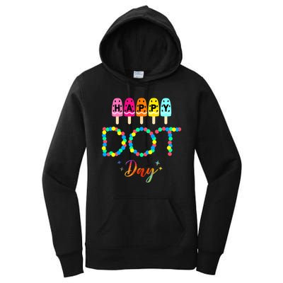 Happy Dot Day Colorful Women's Pullover Hoodie