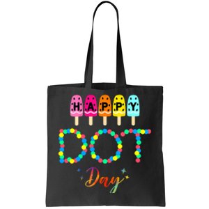 Happy Dot Day Colorful Tote Bag