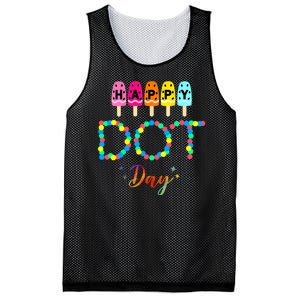 Happy Dot Day Colorful Mesh Reversible Basketball Jersey Tank