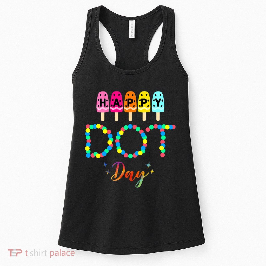 Happy Dot Day Colorful Womens Tank Top