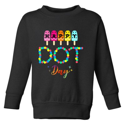 Happy Dot Day Colorful Toddler Sweatshirt