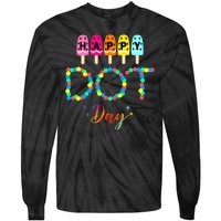 Happy Dot Day Colorful Tie-Dye Long Sleeve Shirt