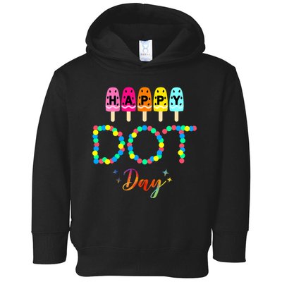 Happy Dot Day Colorful Toddler Hoodie