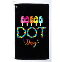 Happy Dot Day Colorful Golf Towel