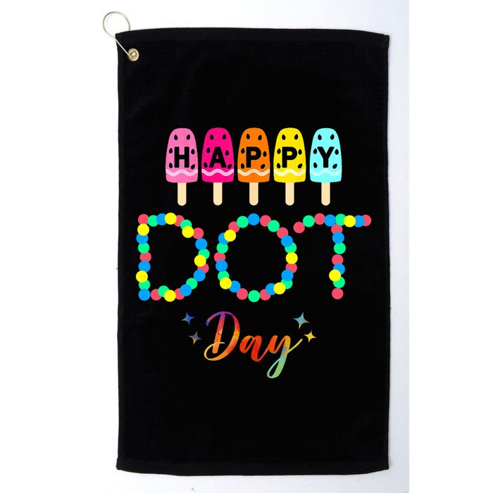 Happy Dot Day Colorful Golf Towel