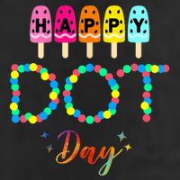 Happy Dot Day Colorful Golf Towel