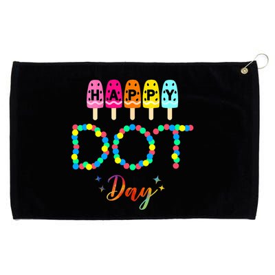 Happy Dot Day Colorful Grommeted Golf Towel