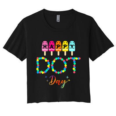 Happy Dot Day Colorful Crop Top