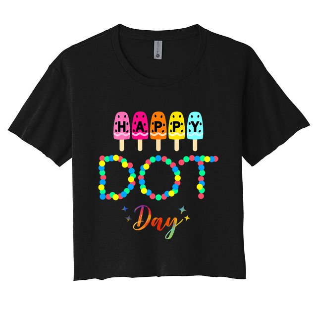 Happy Dot Day Colorful Crop Top