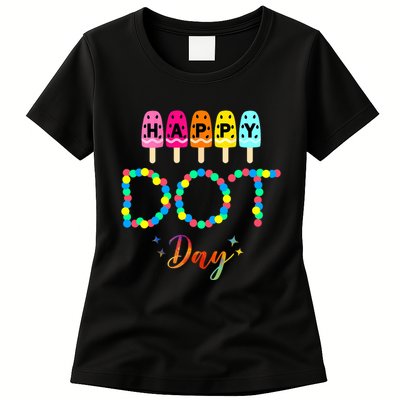 Happy Dot Day Colorful Womens T-Shirt