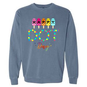 Happy Dot Day Colorful Garment-Dyed Sweatshirt